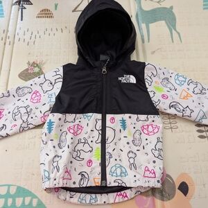 The North Face Kids' Black and White Waterproof Jacket 6-12Months
